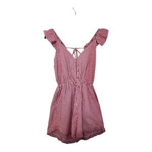 Sundress Mimi Jumpsuit in Red Gingham Size XS/S